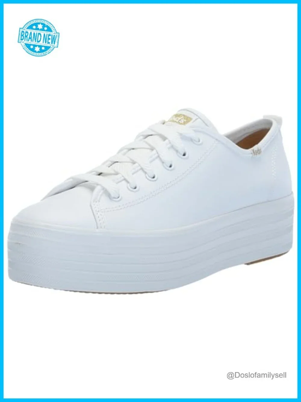 Platform Lace Up Sneakers Cushioned Lightweight Leather Lining